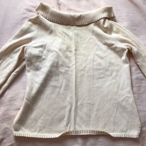 Boat neck knitted top
